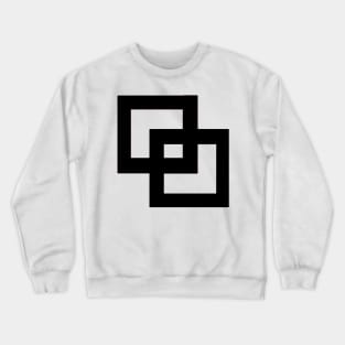 Inter Squares - Black Crewneck Sweatshirt